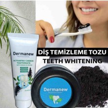 Dermanew Karbon Diş Temizleme Tozu ve Karbon Diş Macunu ( Set)