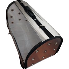 Amore Vision Şeffaf Kedi Yorkshire Köpek Extra Taşıma Çantası Gumus