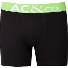 AC&Co / Altınyıldız Classics Erkek Siyah Pamuklu Esnek 3'lü Boxer