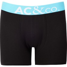 AC&Co / Altınyıldız Classics Erkek Siyah Pamuklu Esnek 3'lü Boxer