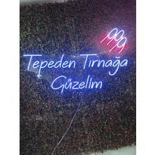 Dekoraven Tepeden Tırnağa Güzelim Neon LED Tabela