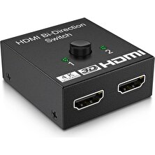 Boblov Çift Yönlü HDMI Switch HDMI Değiştirici 2'si 1 Arada HDMI Ayırıcı HDMI Seçici 2x1 1x2 Giriş Çıkışı HDMI Bi-Direction