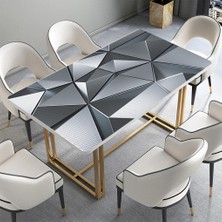 Sticker Art Masa Kaplama Folyosu Mobilya Masa Kaplama Folyoları 3D Metal