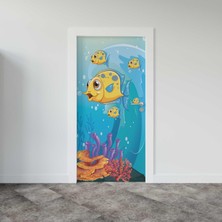 Sticker Art Kapı Giydirme Kapı Sticker Folyosu Balık