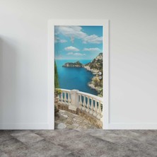 Sticker Art Kapı Giydirme Kapı Sticker Folyosu Balkon Deniz