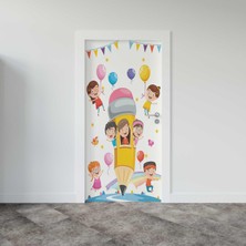 Sticker Art Kapı Giydirme Kapı Sticker Folyosu Kalem Balon