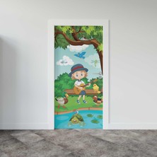 Sticker Art Kapı Giydirme Kapı Sticker Folyosu Gitar Çocuk