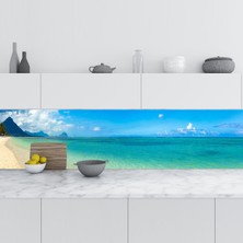 Sticker Art Mutfak Tezgah Arası Folyo Fayans Kaplama Folyosu Wolmar 60X300 cm