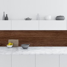 Sticker Art Mutfak Tezgah Arası Folyo Fayans Kaplama Folyosu Ahşap Doku Doğal 60X300 cm