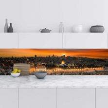 Sticker Art Mutfak Tezgah Arası Folyo Fayans Kaplama Folyosu Kudüs 60X500 cm