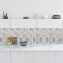 Sticker Art Mutfak Tezgah Arası Folyo Fayans Kaplama Folyosu Türk Osmanlı Motif 60X400 cm