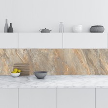 Sticker Art Mutfak Tezgah Arası Folyo Fayans Kaplama Folyosu Doğal Taş Mermer 60X500 cm