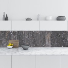 Sticker Art Mutfak Tezgah Arası Folyo Fayans Kaplama Folyosu Limestone Marble 60X400 cm