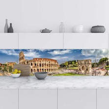 Sticker Art Mutfak Tezgah Arası Folyo Fayans Kaplama Folyosu Roma 60X100 cm