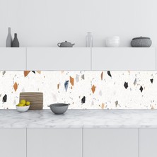 Sticker Art Mutfak Tezgah Arası Folyo Fayans Kaplama Folyosu Terrazzo Stone 60X100 cm