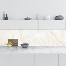 Sticker Art Mutfak Tezgah Arası Folyo Fayans Kaplama Folyosu Onyx Mermer 60X500 cm