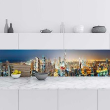 Sticker Art Mutfak Tezgah Arası Folyo Fayans Kaplama Folyosu Dubai 60X500 cm