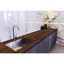 Sticker Art Tezgah Üstü Fayans Kaplama Folyosu Mutfak Tezgahı Kaplama Ahşap Doku Doğal 70 cm x 1 Metre