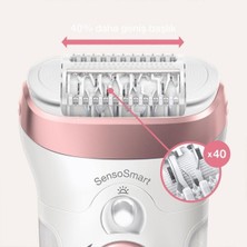 Braun Silk-Épil 9 9725 Sensosmart, Kablosuz, Islak&kuru, 5 Ek Parçalı, 2'si 1 Arada Epilatör