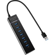 Boblov 7 Port USB 3.0 Hub USB Hub 3.0 Çoğaltıcı 7 Port USB Hub 5 Gbps USB Splitter USB Çoklayıcı