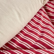 Nautica Home Maritime Stripe Tek Kişilik Comfort Set Red