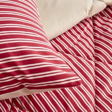 Nautica Home Maritime Stripe Tek Kişilik Comfort Set Red