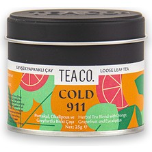 Tea Co Portakal, Greyfurt ve Mandalinalı Bitki Çayı 25 Gr.- Cold 911 | Tea Co.