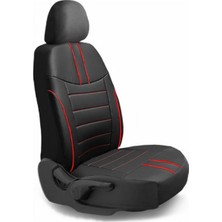 Tegin Bentley Continental Gtc Cabrio 2005-2011 Sport Deri Modüler Koltuk Kılıfı Takımı Siyah Kırmızı