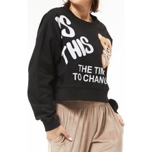 Maygiy Ayıcık Figürlü Kısa Sweat