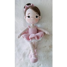 Oyuncak Park Pembe Balerin Bebek Amigurumi Organik Oyuncak