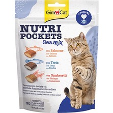 Elites Gimcat Nutripockets Sea Mix Taurinli Kedi Ödül Tableti 150 gr