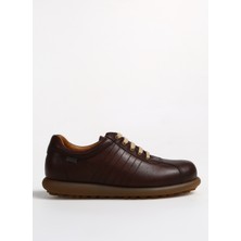 Camper Klasik Kadın Ayakkabı Koyu Kahve Düz Tabanlı Rahat Kullanım İçin Tasarlandı