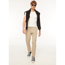 Gmg Fırenze Normal Bel Normal Paça Slim Fit Bej Erkek Pantolon GU23MFW01011