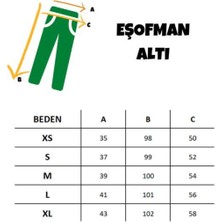 Erkek Siyah Eşofman Altı Vintage 97 Baskılı Kışlık Lastikli Paça