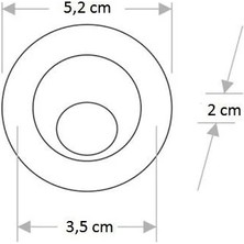 Cata 1,5W Power LED Ufo Spot Siyah Kasa (Beyaz)