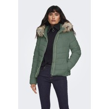 Only 15300254-FW Onlellan Quılted Hood Jacket cc Otw Kadın Kaban