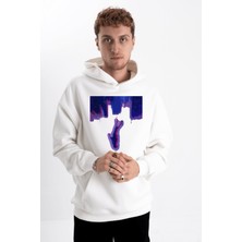 Pull The Hood Unisex Oversize Cactus Mavi Rüya Kapşonlu Sweatshirt