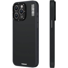 YoungKit iPhone 15 Pro Max Uyumlu Kılıf Buzlu Mat Tasarım Youngkit Hidden Sand Serisi Kapak Siyah