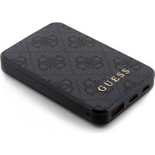 Guess Powerbank Guess Orjinal Lisanslı Pu Deri 4g Logolu 5000MAH Siyah