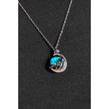 Trend Collection Kadın Paslanmaz Çelik Gümüş Zincir Yıldız Gökyüzü Kolye