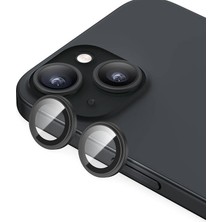 Benks iPhone 15 ​uyumlu Benks King Kong Corning Kamera Lens Koruyucu Siyah