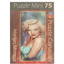 Marilyn Monroe Resimli 75 Parça Mini Puzzle  Minyatür Puzzle Serisi