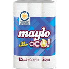 Maylo Kağıt Havlu Çift Katlı 12 Rulo