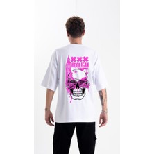 Pull The Hood Unisex Oversize Pink Hooligan Tshirt