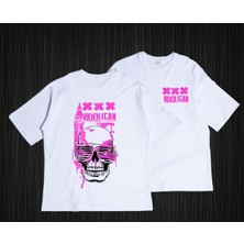 Pull The Hood Unisex Oversize Pink Hooligan Tshirt