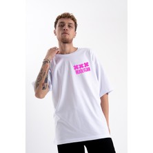 Pull The Hood Unisex Oversize Pink Hooligan Tshirt