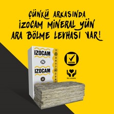 İzocam Mineral Yün Ara Bölme Levhası 80X 600X1200 mm (7,2 M2)