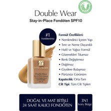 Estee Lauder Doğal ve Mat Bitişli - Double Wear Stay-in-Place Fondöten SPF 10 ( 3N1 Ivory Beige ) - 30 ml