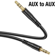 Hoco UPA24 Aux To Aux 3.5mm Ses Aktarım Kablosu 1mt