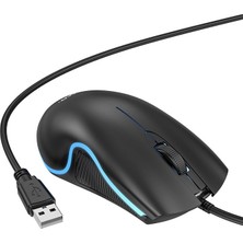 Hoco GM19 Rgb LED Işıklı Gamer Oyuncu Kablolu Optik Mouse